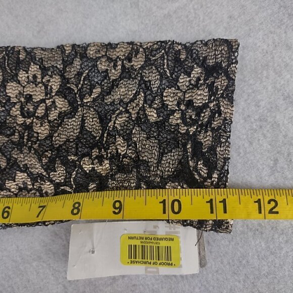 I.N. Studio Black Dress with Gold Overlay Cocktail, Evening Dress Size 14 (NWT) - Picture 10 of 13